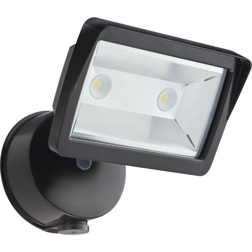 Lithonia Lighting OLFL 14 PE BZ M4 OLFL Floodlight Fixture, LED Lamp, 120 VAC, Bronze Housing